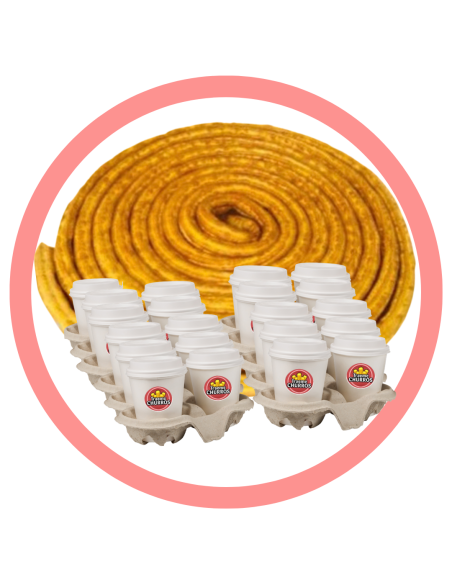 Rosca de porras y 25 minichocolates