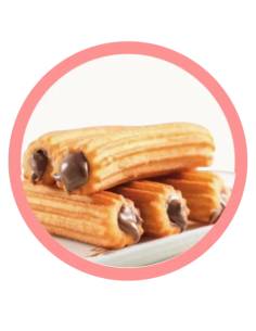 Churros Rellenos de Nocilla
