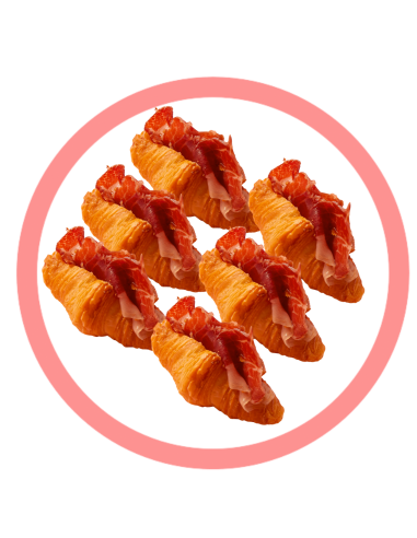 Bandeja de Mini Croissant Jamón Iberico