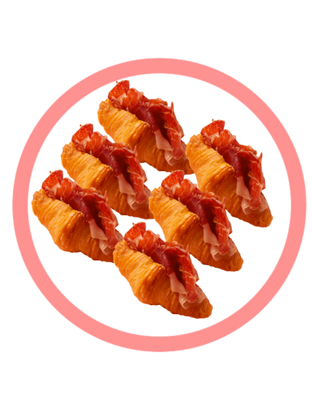 Bandeja de Mini Croissant Jamón Iberico