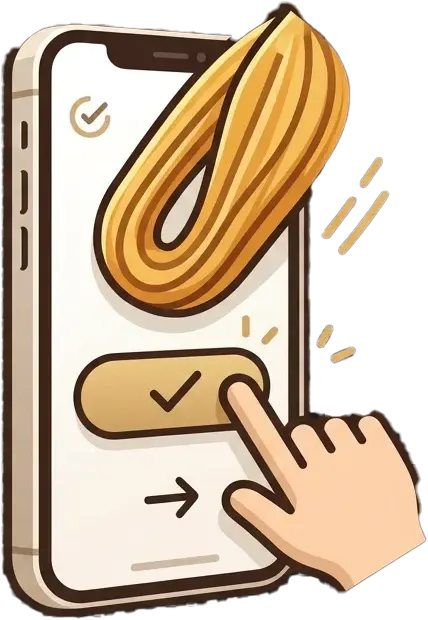 Icono de facilidad de pedidos, ilustración plana, fondo transparente